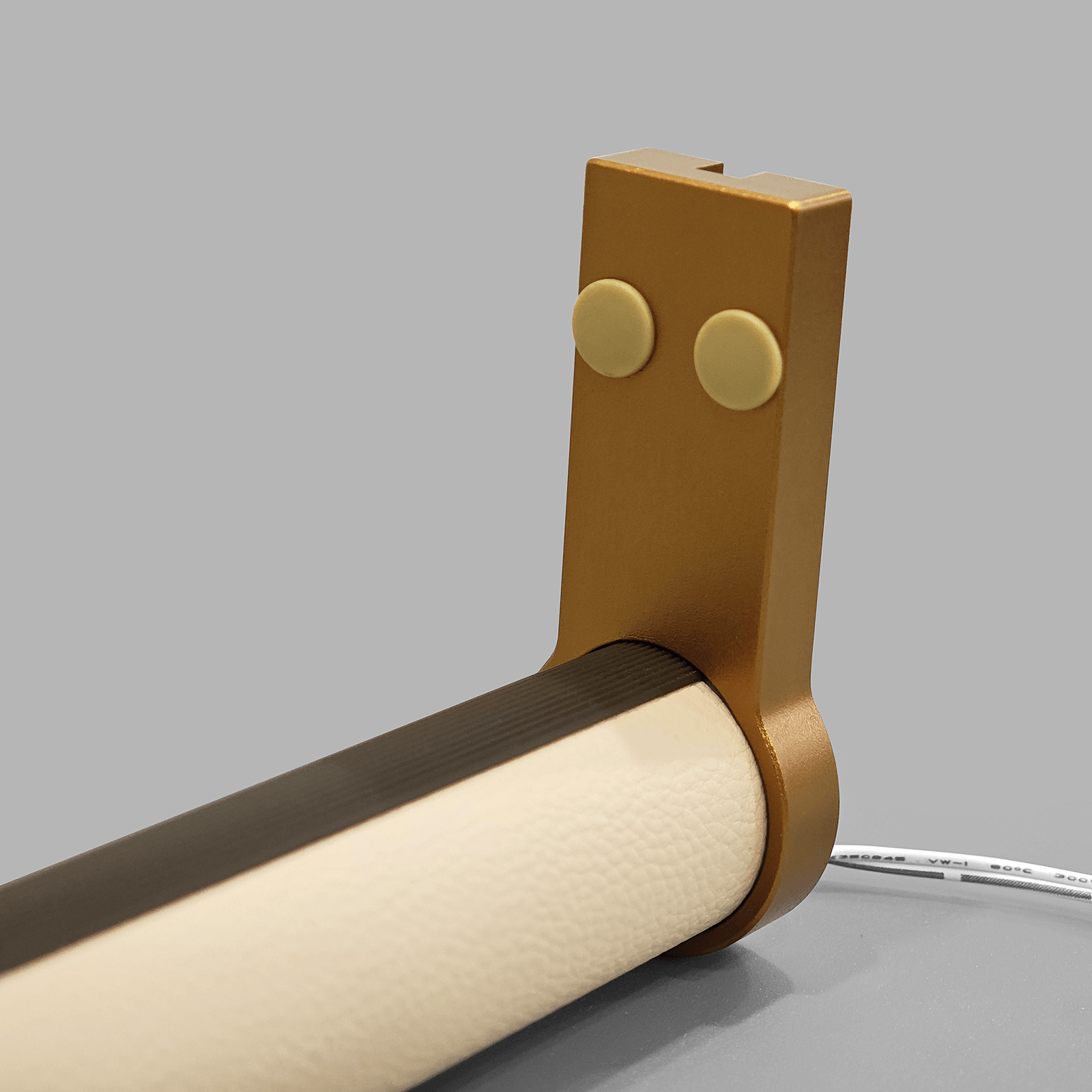 SYP-CD02 Bright LED Illuminated Closet Rod with Faux Leather Cover