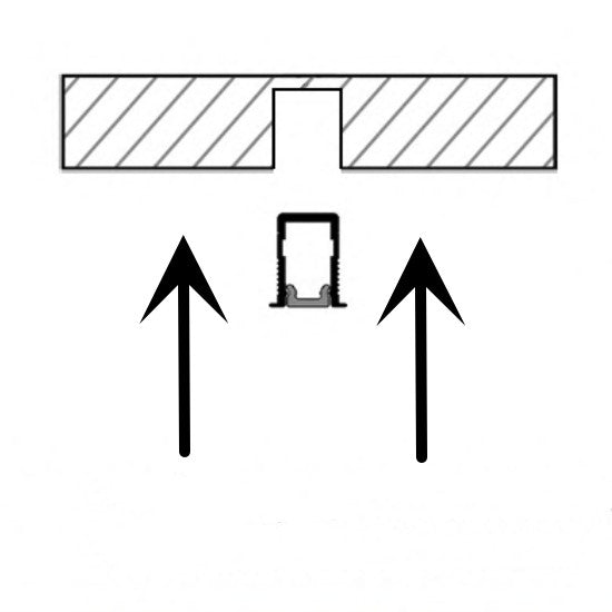 SYP-C0609 Recessed Cabinet Linear Light - Solderless LED Strip