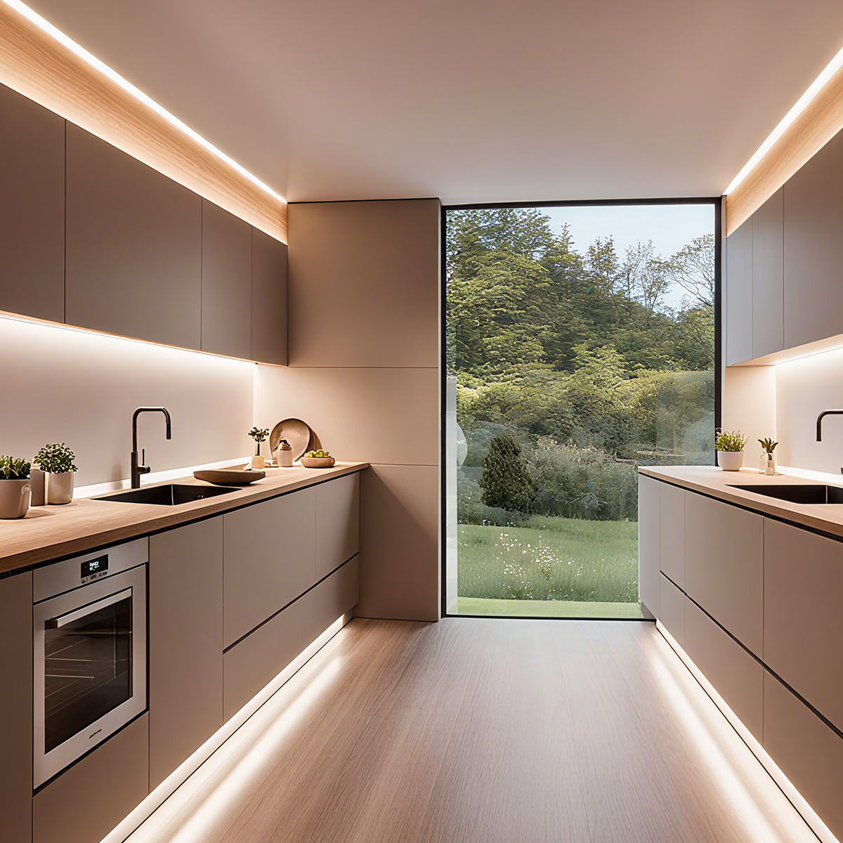 SYP-C0913 Recessed Cabinet Linear Light - 45° Angled Glow