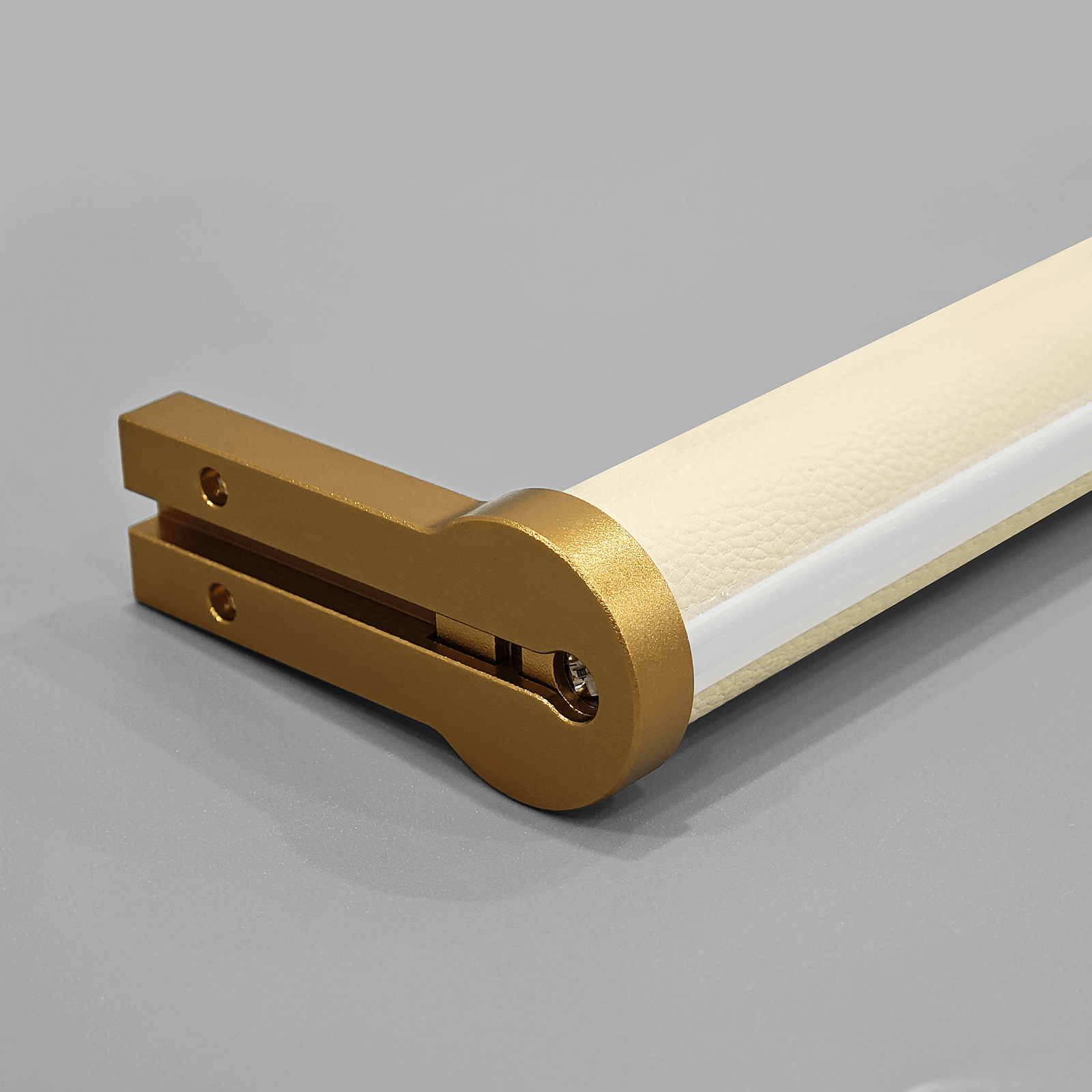 SYP-CD02 Bright LED Illuminated Closet Rod with Faux Leather Cover