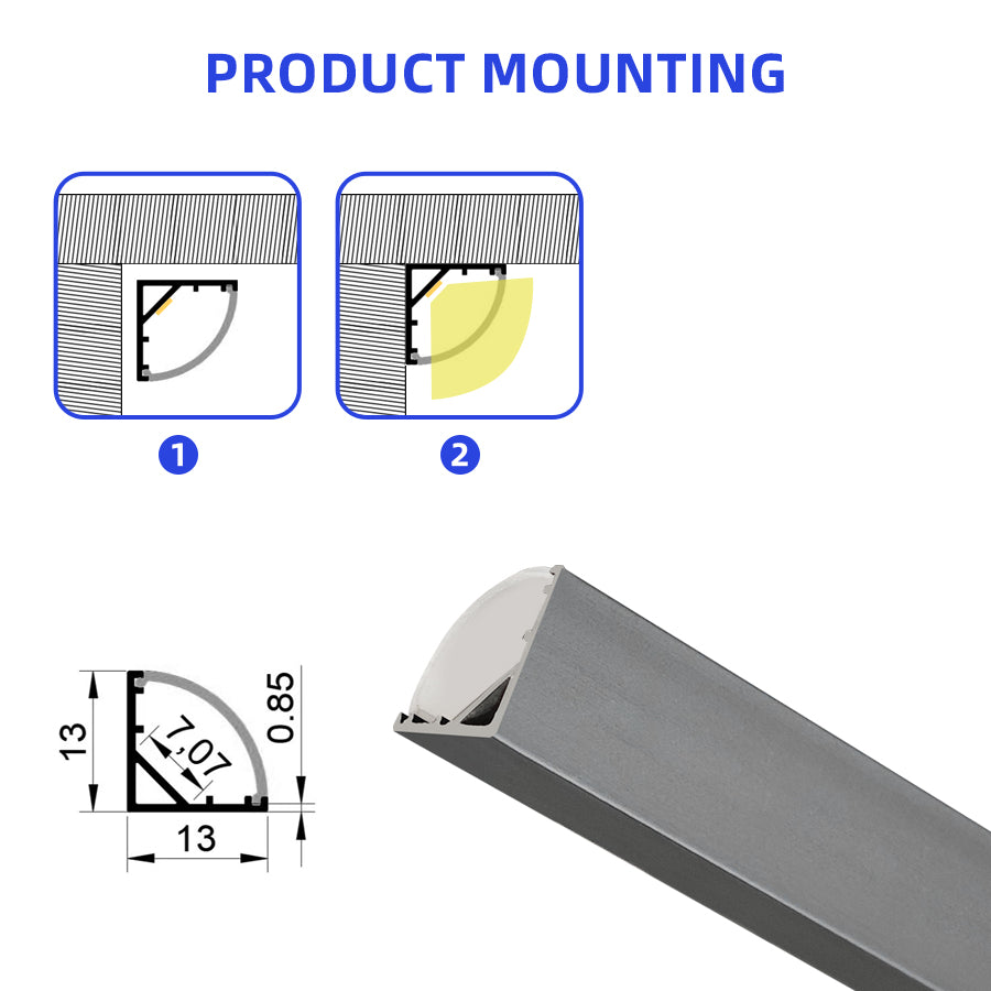 Surface Mount Cabinet Linear Light – Solderless LED Strip