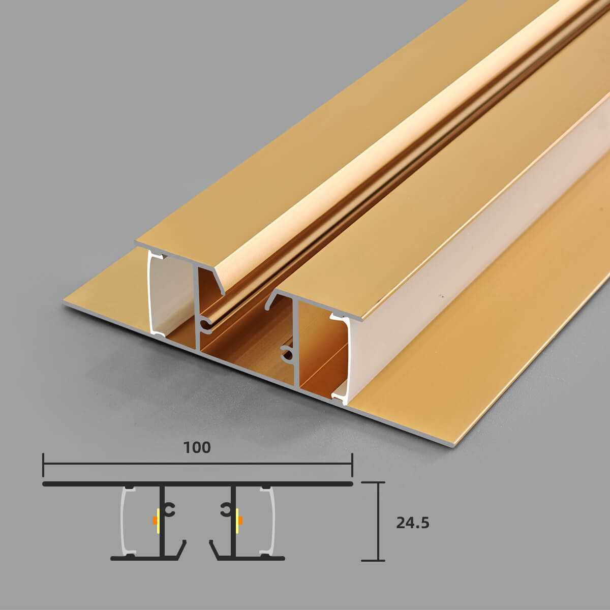 Wall Mounted Ambient LED Profile Light - Double Side Glow