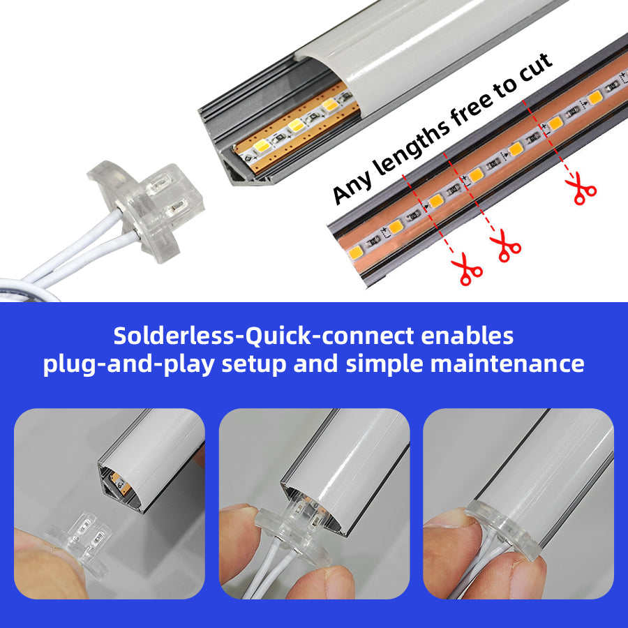 Surface Mount Cabinet Linear Light – Solderless LED Strip