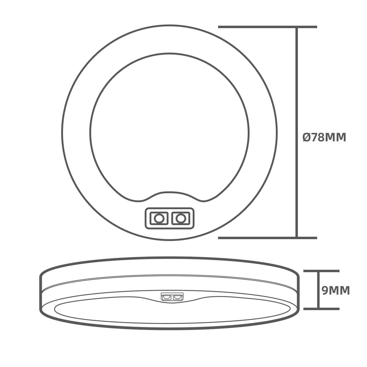 Motion-Activated Puck Lights with Remote & CCT