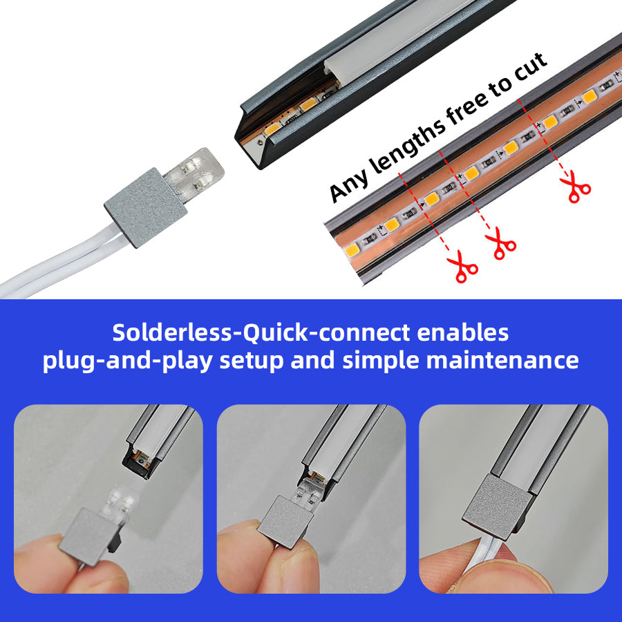 Recessed Cabinet Linear Light – Solderless LED Strip