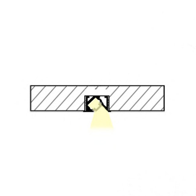 SYP-C0913 Recessed Cabinet Linear Light - 45° Angled Glow
