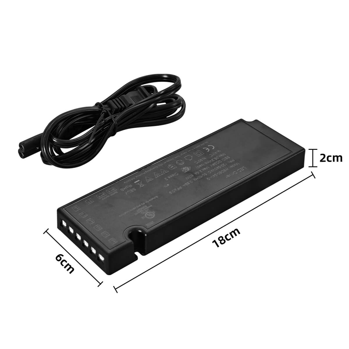 D01 24V 60W LED Driver for LED Cabinet Lights